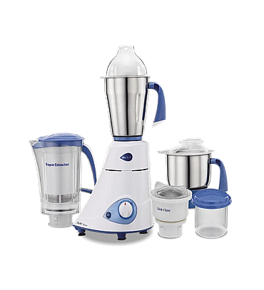 Preethi Blue Leaf Platinum Mixer Grinder 750 Watt Motor with 5 Jars